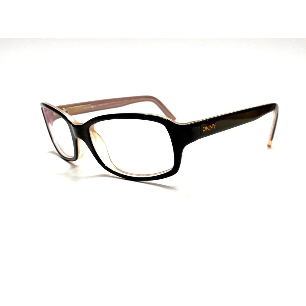 DKNY Black Pink Clear Rectangular Wrap Glasses DY4007 3094/11 53 18 130